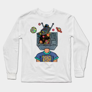 Space Head Long Sleeve T-Shirt